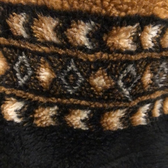 Outback Trading Company fleece jacket front zip pockets wolf eagle feather SZ XL - Picture 7 of 13